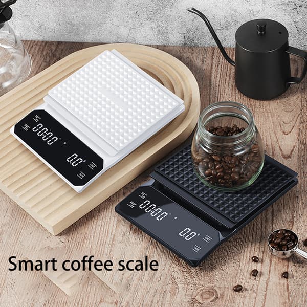 Precision Kaffevåg - Med Halkfri Matta White
