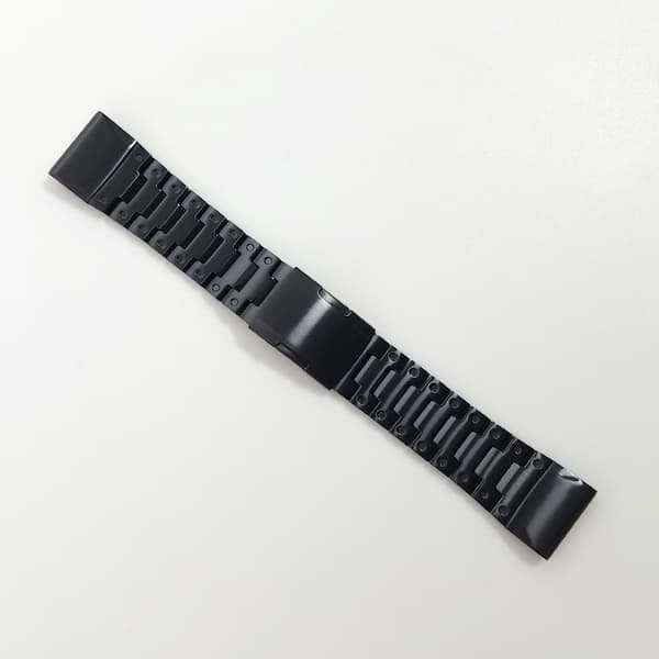 Ure Lænke i Rustfrit Stål til Garmin Ure Black 26 mm