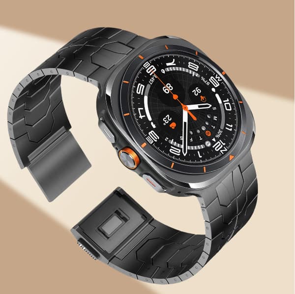 Premium magnetisk rustfrit stål rem til Galaxy Watch 7 Black
