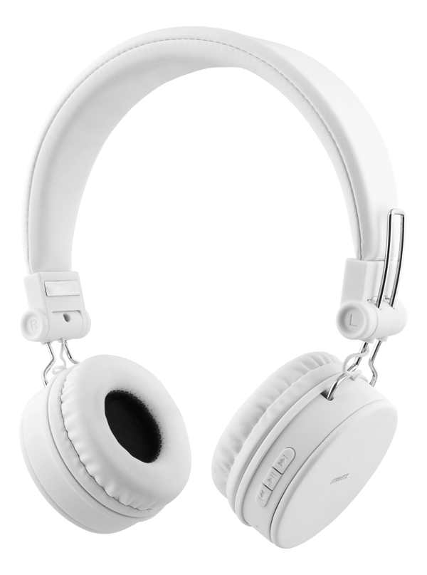 BT200 Foldable on-ear BT headset, 3.5 mm, white