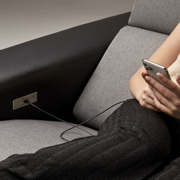 USB-A 2.0 til USB C-kabel med 3A hurtiglading Black 1 m