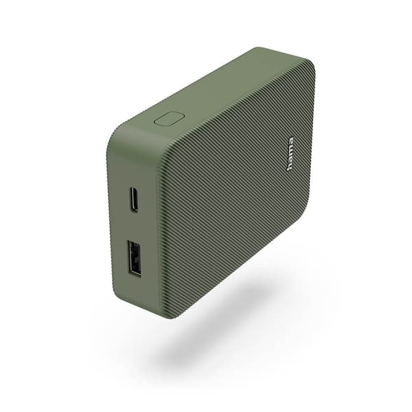 Powerbank Colour 10 10000mAh USB-C+USB-A Grønn