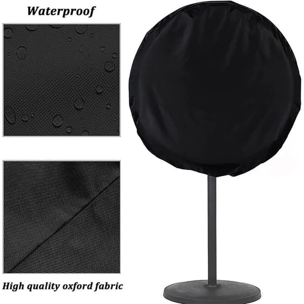 Svart 75 Modell Fläktskydd (85cm Diameter) - Vattentätt & Dammtätt Stativfläktskydd
