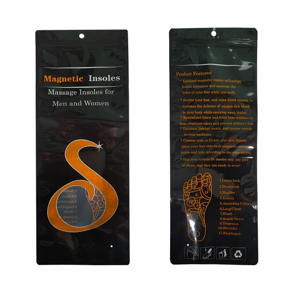 Magnetiske massageindlægssåler (sort) M
