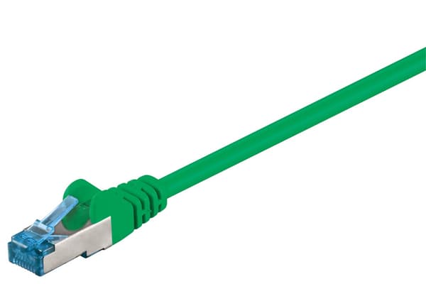 Netværkskabel CAT 6A, S/FTP (PiMF), Grøn, 1 m