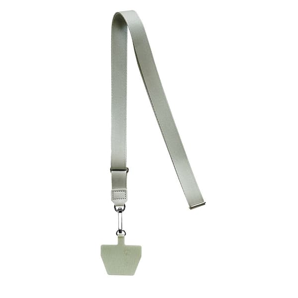 Stilig Vevd Lanyard med Merke Grey