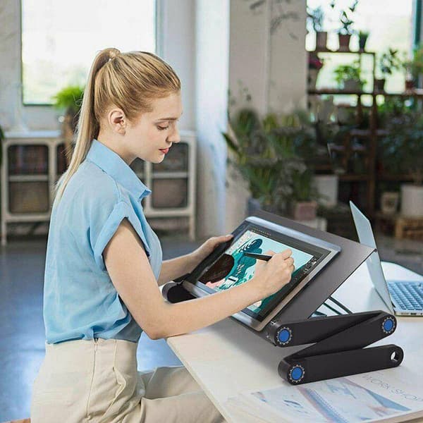 Smart databord med enkel justering - 17 tommer, sort