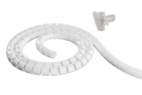 Nylon wire tube, 25mm diameter tool included, 5m, white
