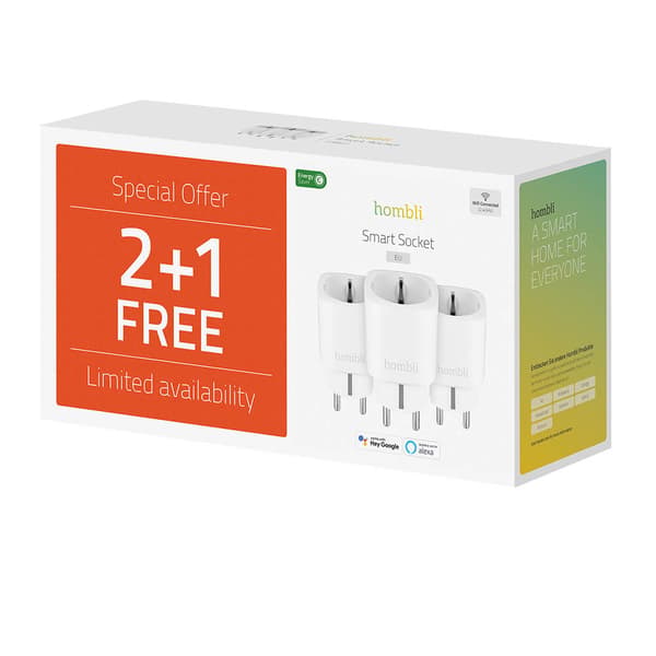EU Smart Plug Promo Pack 2+1 Vit