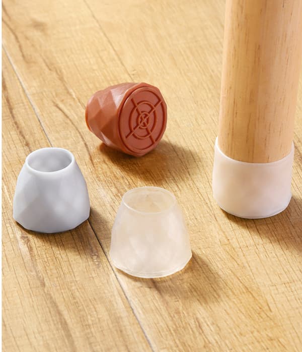 Möbelfötter i Silikon, 4-pack coffee