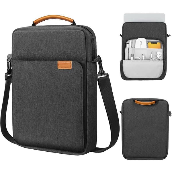 Crossbody Laptoptaske Black S