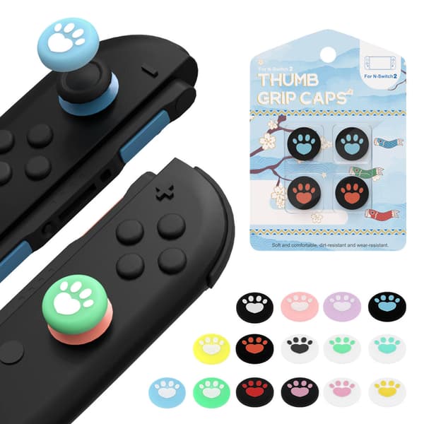 Forbedr dit spil med Switch2 silikone kattepotehætter Black&White
