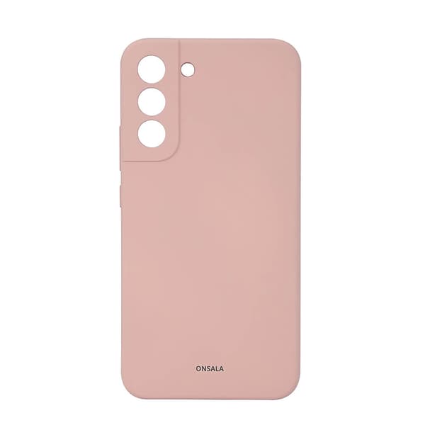 Mobilskal Silikon Sand Pink - Samsung S22
