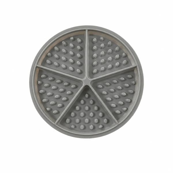Silikone Vaffelform - Rund Grå Bageplade til DIY Vafler
