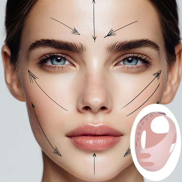Mask för Ansiktslyft under Sömn Beige