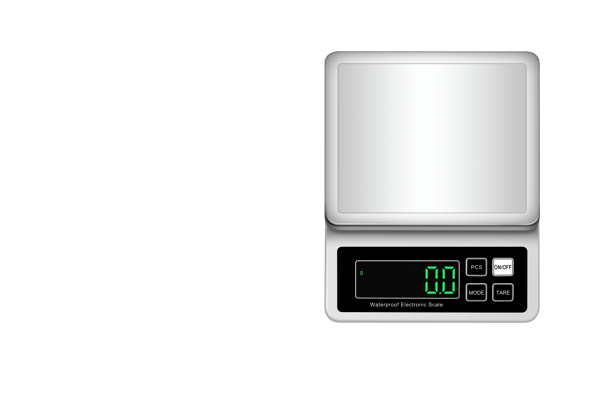 Elektronisk Digitalvåg White 10kg/1g