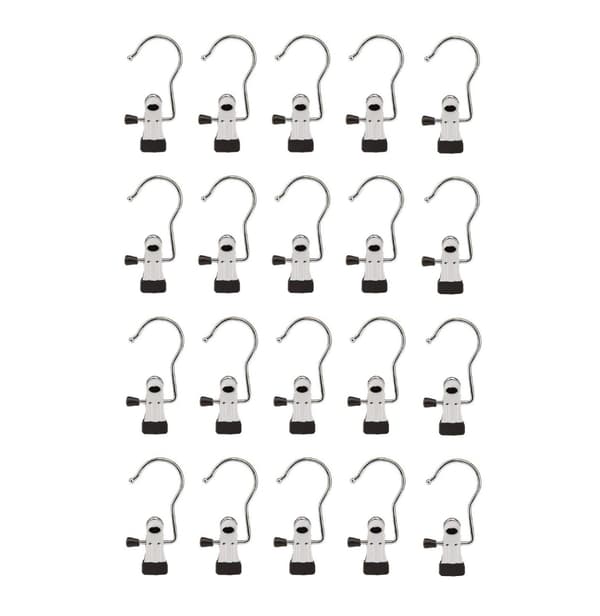 Koukku kiinnikkeellä Ruostumaton teräs 20-pack