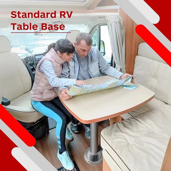 Aluminium RV bordholder 2 pakke - sølv