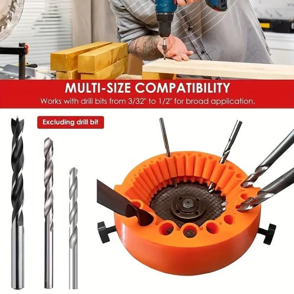 Bærbar Drill Bit Sharpener - Elektrisk Drill Grinder Verktøy