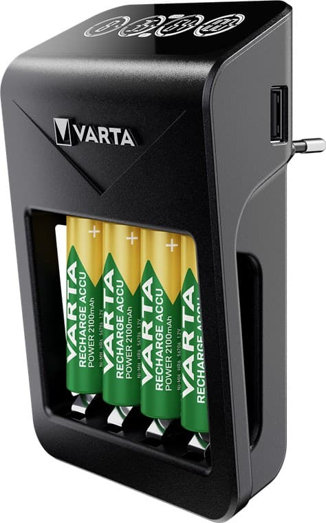 LCD Plug Charger+ (typ 57687) inkl. 4x AA 2100 mAh