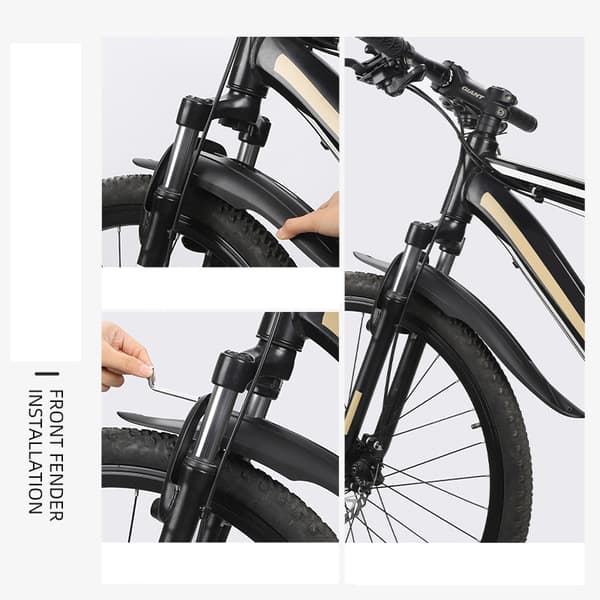 Elegant sort PP cykel skærm til mountainbikes