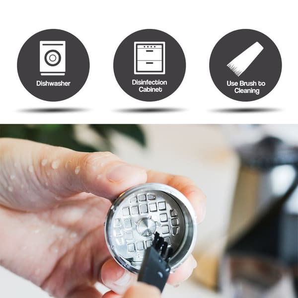 Kaffekapslar Cafissimo Kapslar Påfyllningsbara kaffekapslar Hållare Filter Silver