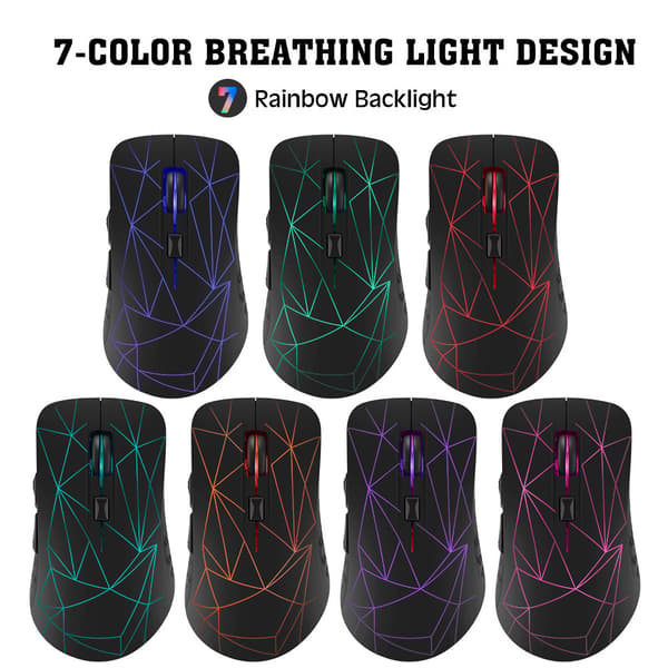 Dobbelmodus Bluetooth trådløs mus - Ergonomisk design