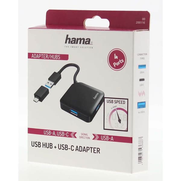 Hub USB/USB-C 1:4 1.5 Gbit/s