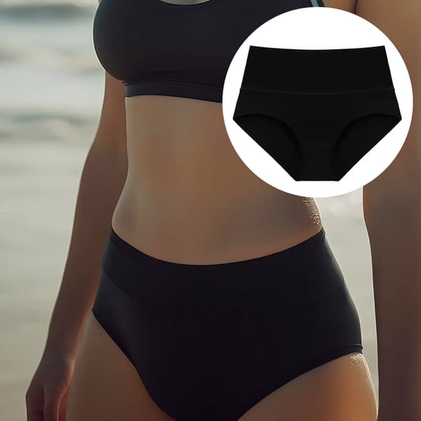 Trosor med hög midja (5-pack) Black L