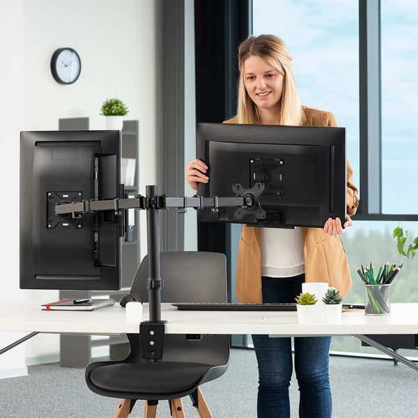 Monitor Holder Work Out Twin Black