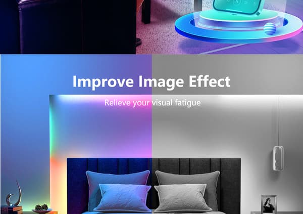 Smart USB LED Strip Lights Music Sync APP Control 15 m