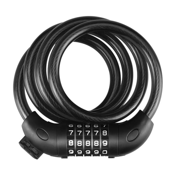Numeroyhdistelmä pyörän lukko Black