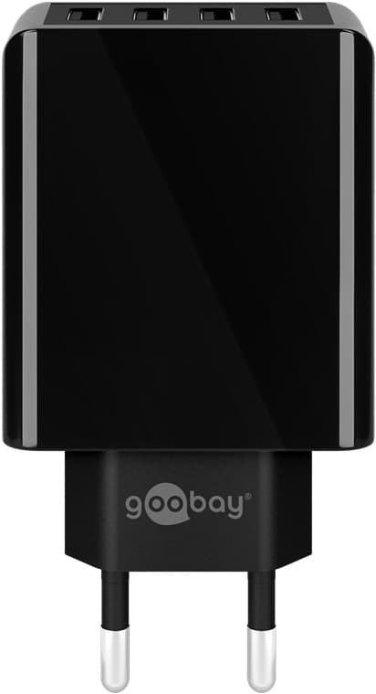 USB-A multiport laddare (30 W) svart