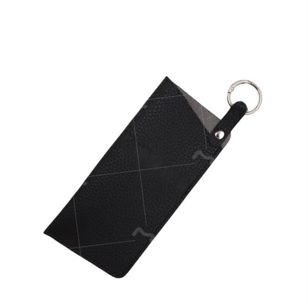 Stilfuld PU læder solbrille- og brilleetui Black