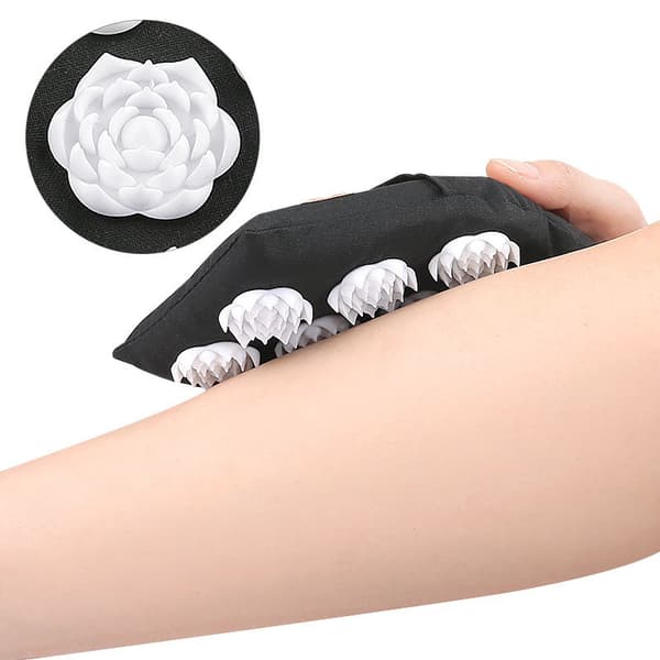 Akupressur massagehandskar med strassspänne Model 1