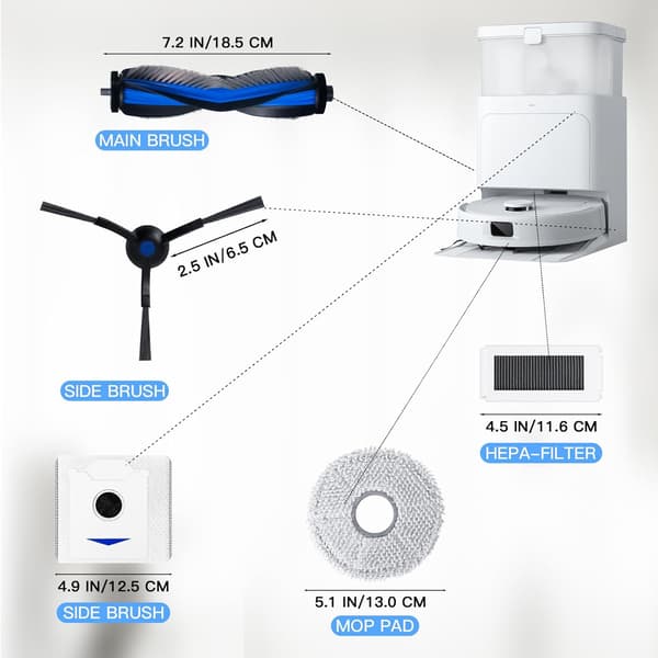 Ecovacs Deebot N30 PRO OMNI Erstatningstilbehørssett