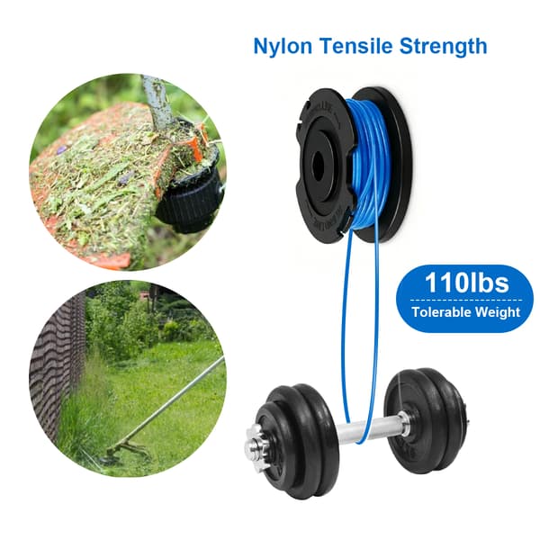 4-pack trimmerspole med trimmertråd för RYOBI trådtrimmer