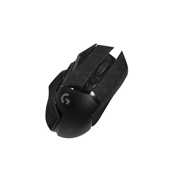 Forbedrede Grip Mouse Stickers til Logitech G502 - Sort