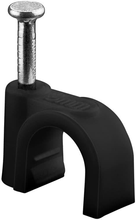 Kabelclips 8 mm, sort