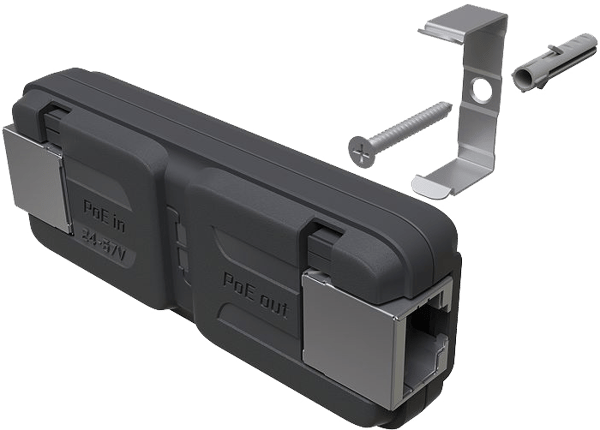 GPeR Gigabit Passive Ethernet Repeater, 100-150m, Cat6, Pass
