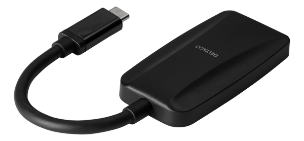 USB-C - DP adapter, USB-C ma, DP fe, 7680x4320 30Hz, black