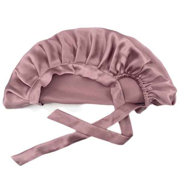 Sovehætte nathue morbærsilke Pink