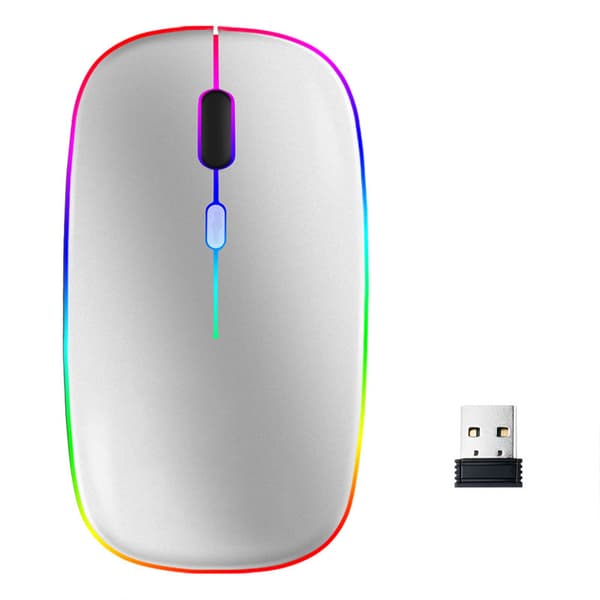 Trådløs datamus med Bluetooth / wifi Silver