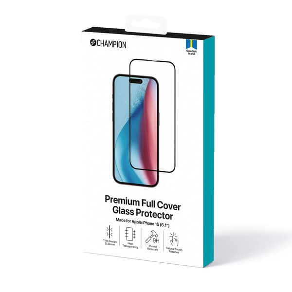 Näytönsuoja iPhone 16 / 15 Musta