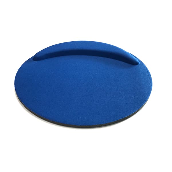 Ergonomisk rund musemåtte med håndledsstøtte Blue