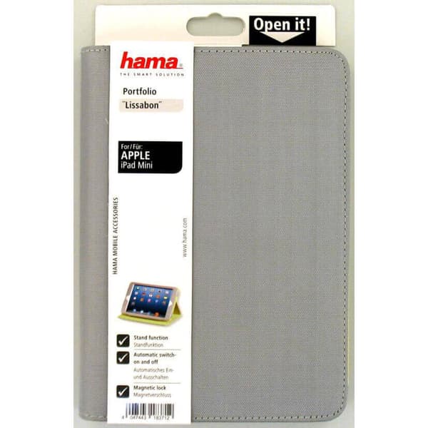 Tabletfodral Lissabon Silver/Grön - iPad Mini1/2/3