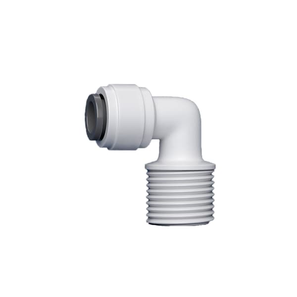 10 stk Quick Connector Sæt - 1/2" hantråd til 3/8" Quick Connect Albue
