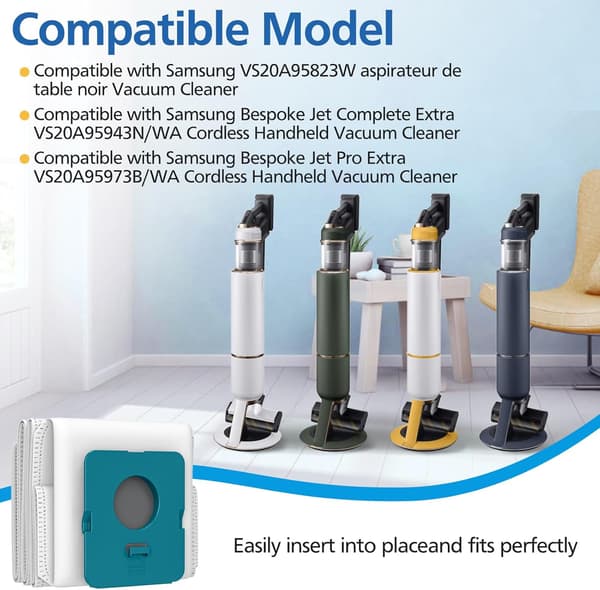 Støvposer til Samsung Jet Pro Extra/Complete Extra, 8-pak