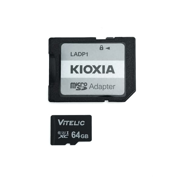 Micro SD -kortti kotelolla Black 64 GB