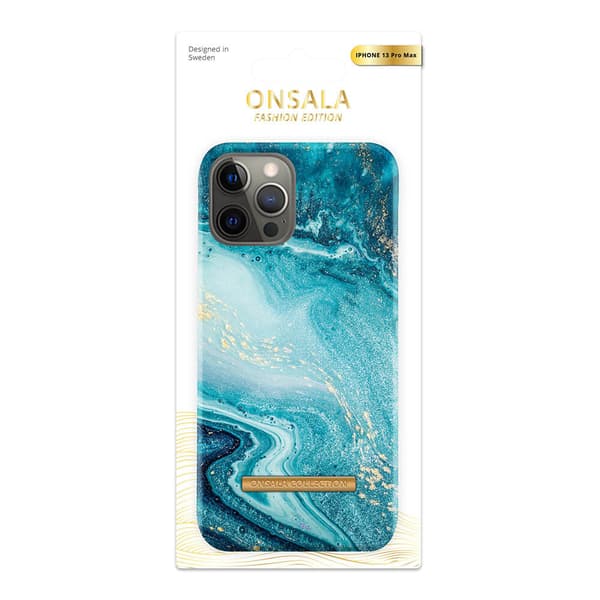 COLLECTION Mobilskal Soft Blue Sea Marble iPhone 13 Pro Max